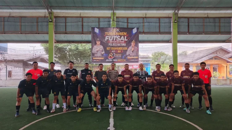 Polres Natuna Gelar Turnamen Futsal  Sambut HUT Bhayangkara ke-80