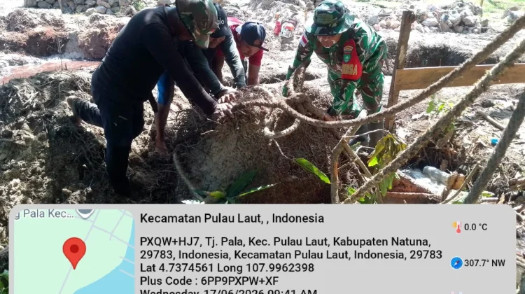 Babinsa Dampingi Pekerja Koperasi Desa