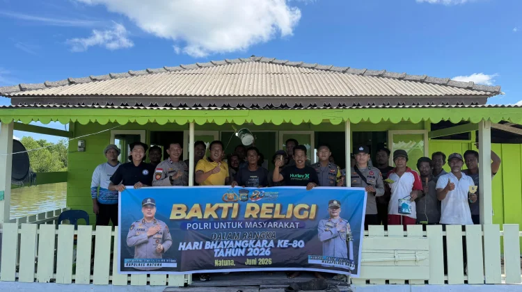 Kapolsek Bunguran Barat Pimpin Bakti Religi Hari Bhayangkara ke-80