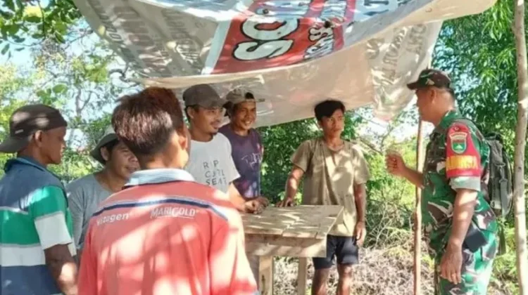 Babinsa Ajak Pekerja Jaga Kesehatan dan Produktivitas