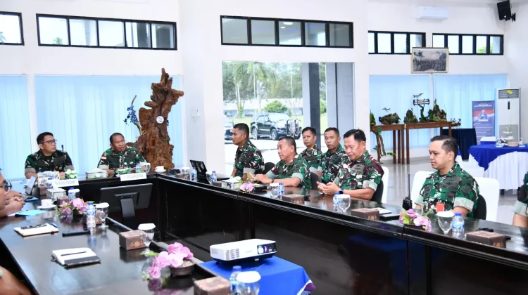 Danlanud RSA Natuna dan Asren Koopsudnas Perkuat Pengawasan Program Kerja TW-1