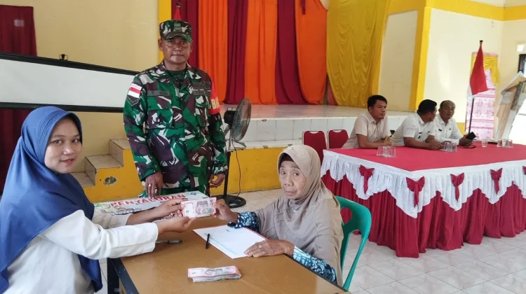 Babinsa Hadiri BLT DD Tanjung Pala