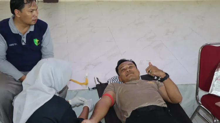 Polres Natuna Gelar Donor Darah Wujud Kepedulian untuk Sesama