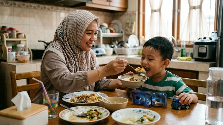 Sering Diberi HP saat Makan, Ini Dampaknya bagi Anak