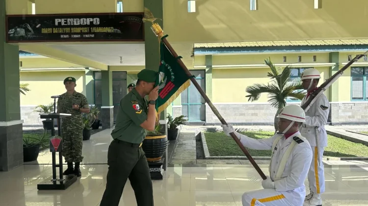 Batalyon Komposit 1 Gardapati gelar tradisi pelepasan personel pindah satuan
