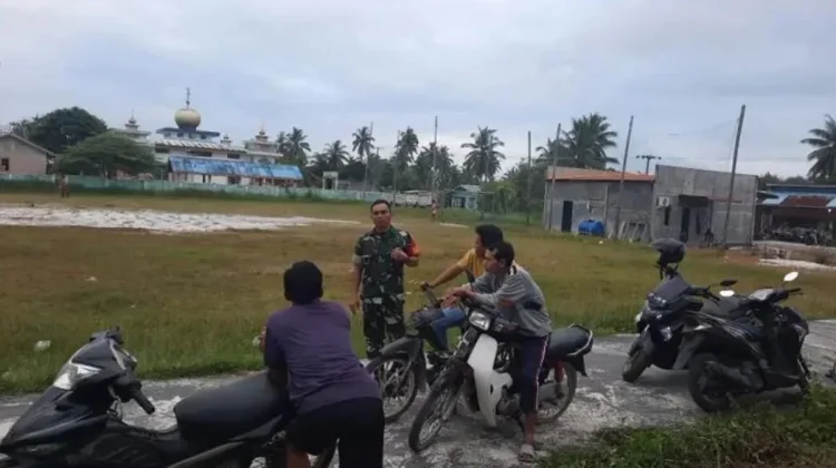 Babinsa Cemaga Utara Dorong Warga Rutin Olahraga