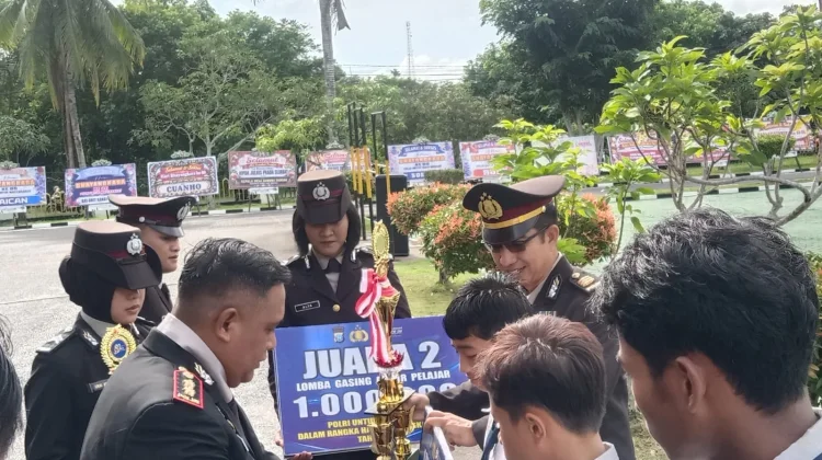 Pelajar Natuna Raih Juara  Lomba Gasing dalam Rangka Hari Bhayangkara