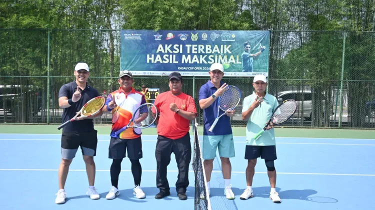 Danlanud RSA Natuna Berlaga di Cabang Tenis Lapangan PORAU 2026