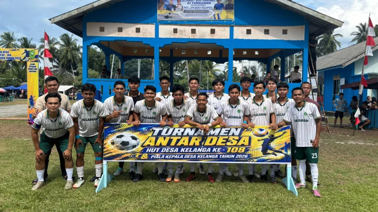 Tim  Sepak Bola Cemaga Melaju Babak selanjutnya Turnamen Antar Desa di Kelanga