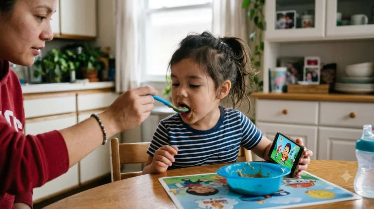 Kebiasaan Makan dengan Gadget Bisa Ganggu Tumbuh Kembang Anak