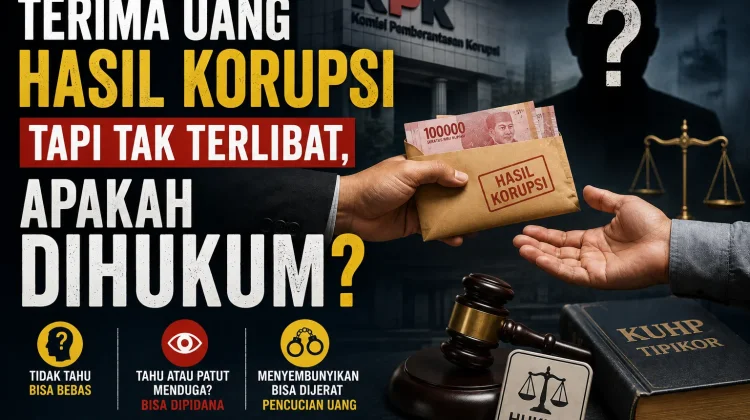 Terima Uang hasil Korupsi tapi Tak Terlibat, Apakah dihukum?