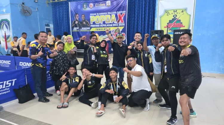POPDA Kepri 2026 :Kontingen Tenis Meja Natuna Raih Juara Umum