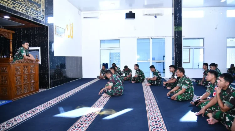 Sholat Dhuha dan Ibadah Bersama Jadi Awal Aktivitas Personel Lanud RSA Natuna