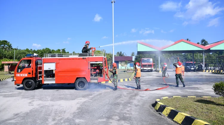 Lanud RSA dan Pertamina Uji Penanganan Simulasi Darurat AFT