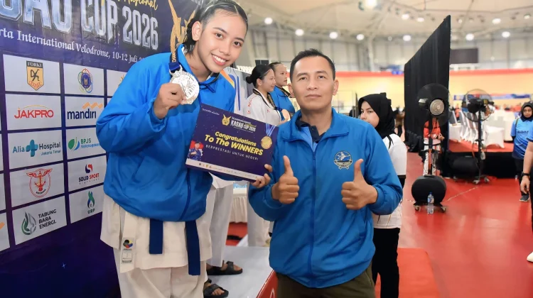 Atlet Karate Lanud RSA Raih Dua Perak di Kasau Cup 2026