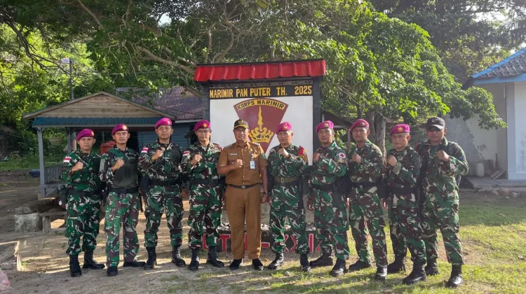 Pengamanan Pulau Terluar Berlanjut, Satgas Marinir Sekatung Resmi Berganti Perso