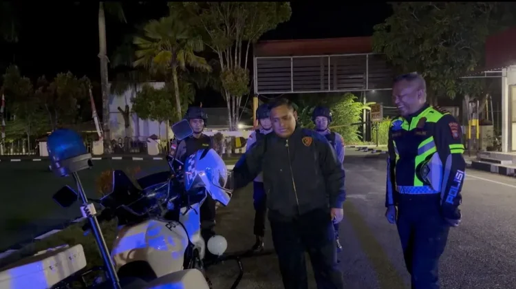 Kapolres Natuna Pimpin Langsung Patroli Blue Light