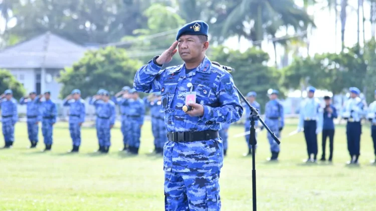Pimpin Apel Bulanan, Danlanud RSA Natuna Sampaikan Amanat Kasau
