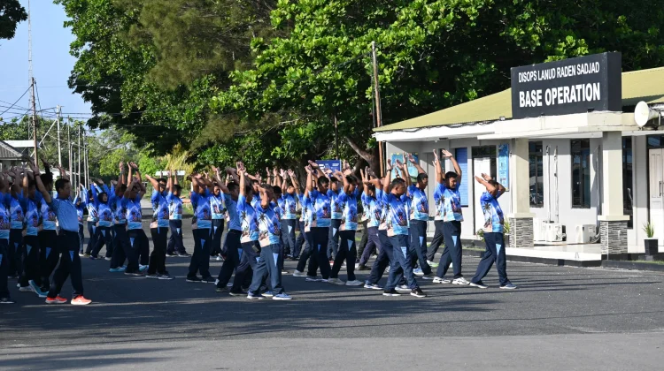 Semangat TNI AU AMPUH, Personel Lanud Raden Sadjad Rutin Berolahraga