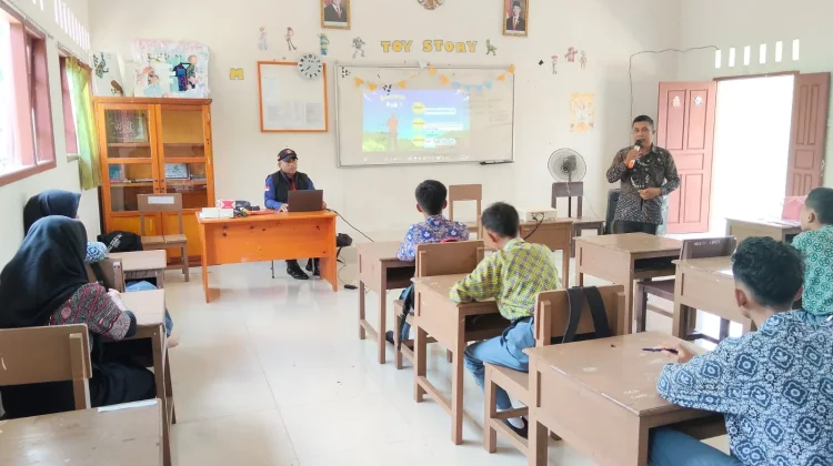 BPBD Natuna Perkuat Kesiapsiagaan Siswa di SMA Negeri 1 Bungteng