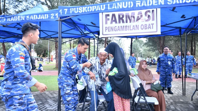 Lanud RSA Gelar Pengobatan Massal Hari Bakti TNI AU ke-79