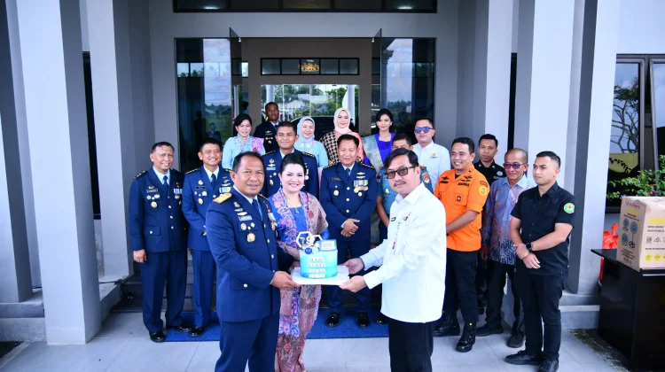 Danlanud Raden Sadjad Natuna Terima Ucapan Selamat di Hari Bakti TNI AU ke-79