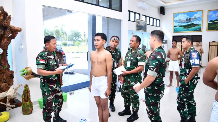 Danlanud RSA Natuna Seleksi Akhir Calon Bintara PK Pria TNI AU Gelombang II/A-58