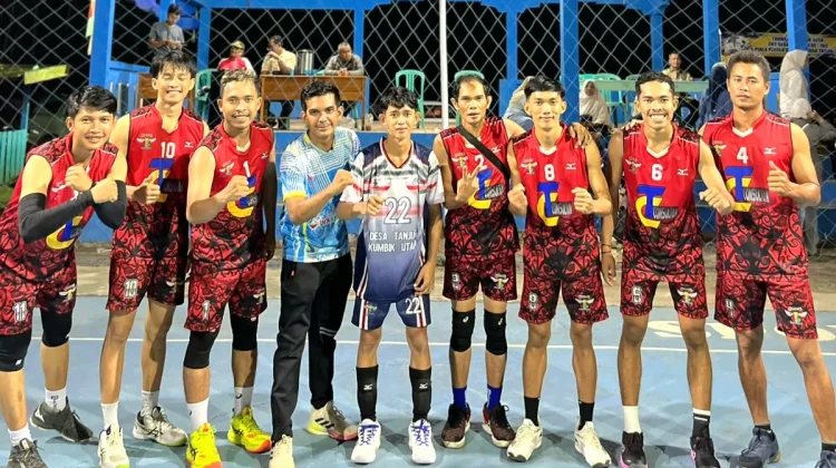Putra Karla Lolos Final Turnamen Voli HUT Desa Kelanga 2026