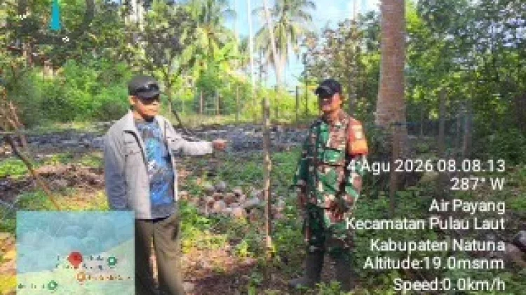 Babinsa Percepat Lahan Koperasi Merah Putih