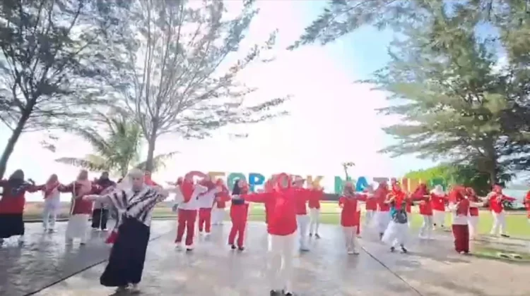 IGTKI Natuna Gelar Silaturahmi dan Senam Sambut Hut Ri
