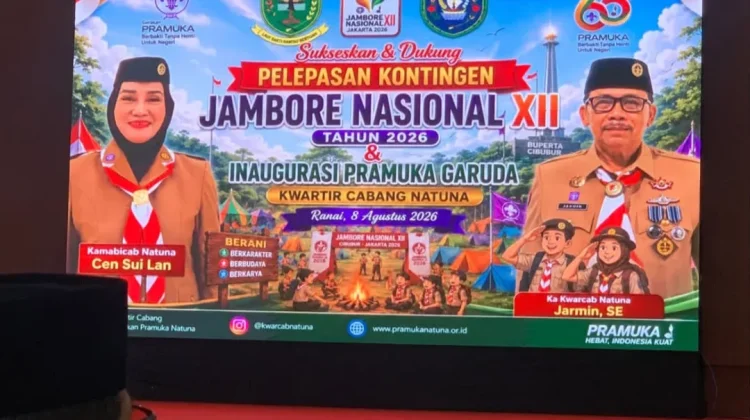 Bupati Cen Lepas Kontingen Jamnas Natuna Dari Lokasi Karantina