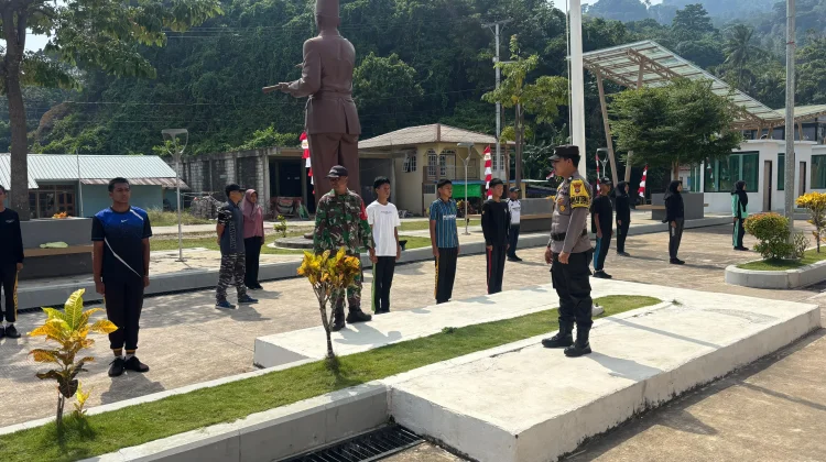 Sinergi TNI-Polri Latih Paskibra Serasan, Persiapkan HUT RI ke-81