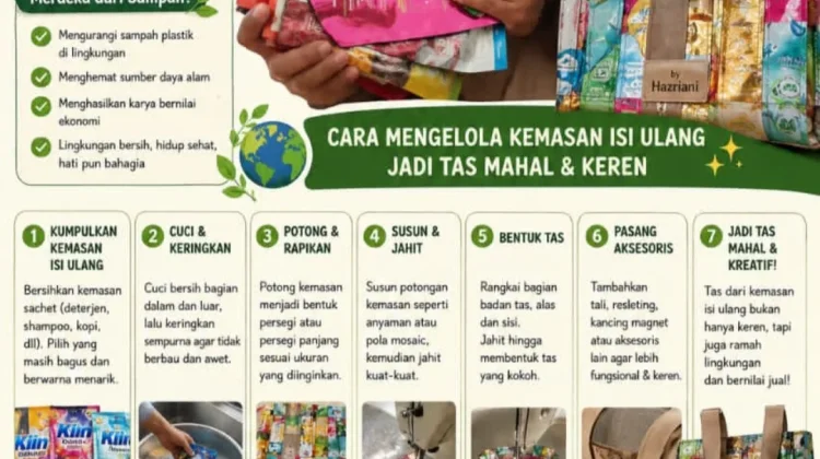 Kemasan Bekas Disulap Jadi Tas Bernilai Ekonomi