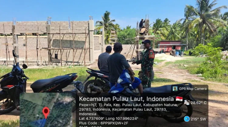 Babinsa Pantau Pembangunan KDKMP