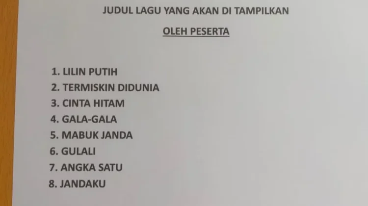 Bunguran Selatan Gelar Lomba Karaoke Dangdut HUT RI