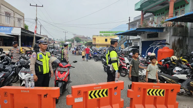 Satlantas Polres Natuna Bersama TNI dan Dishub Amankan Lalu Lintas