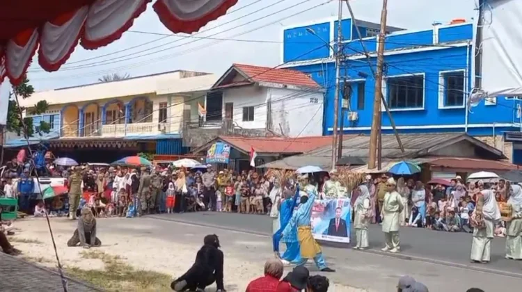 Tari Topeng Kelanga Meriahkan Pawai Budaya Natuna