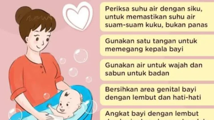 Cara Memandikan Bayi yang Aman dan Nyaman