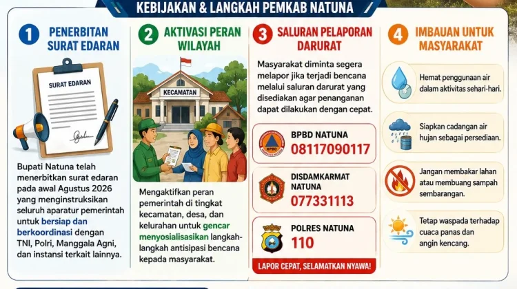 Surat Edaran BNPB,Warga diminta waspada potensi kekeringan dan Karhutla