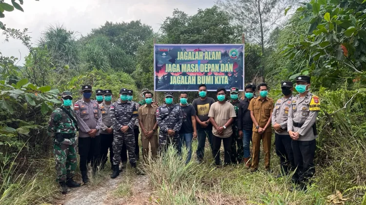 Polsek Serasan Bersama TNI Gelar Patroli Gabungan di Desa Pangkalan