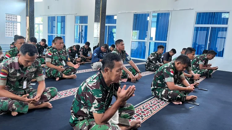 Lanud RSA Gelar Doa Keselamatan Operasi Bantuan Bencana