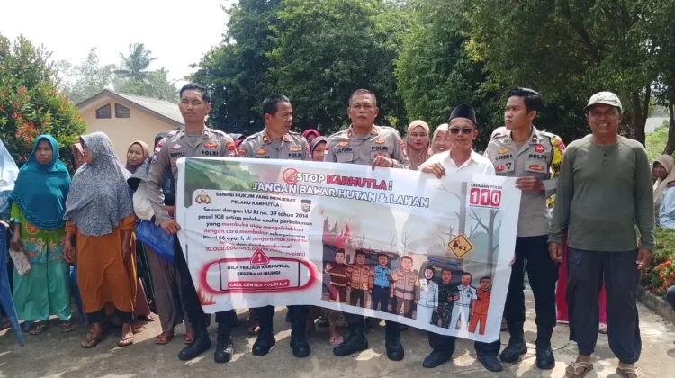 Polres Natuna Gelar Pasar Murah dan Sosialisasi Bahaya Karhutla