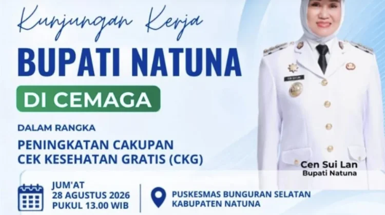 Bupati Natuna Dorong Peningkatan Cakupan CKG di Cemaga