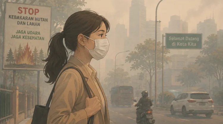 Kabut Asap Selimuti Ranai, Warga Diimbau Jaga Kesehatan