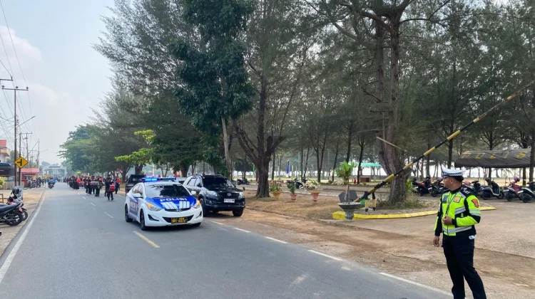 Satlantas Polres Natuna Kawal Pawai Maulid Nabi TKN 004 Bungtim