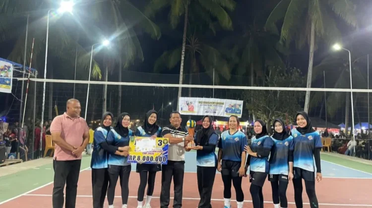 Turnamen Voli Antar Desa Natuna Meriah