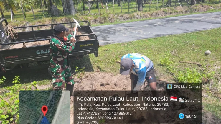 Babinsa Gotong Royong Siapkan Lahan KDKMP