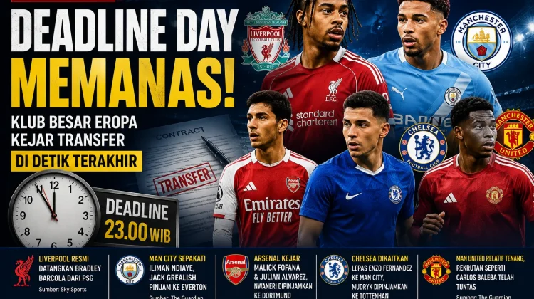 Bursa Transfer Eropa Memasuki Hari Terakhir, Kejutan Masih Terbuka