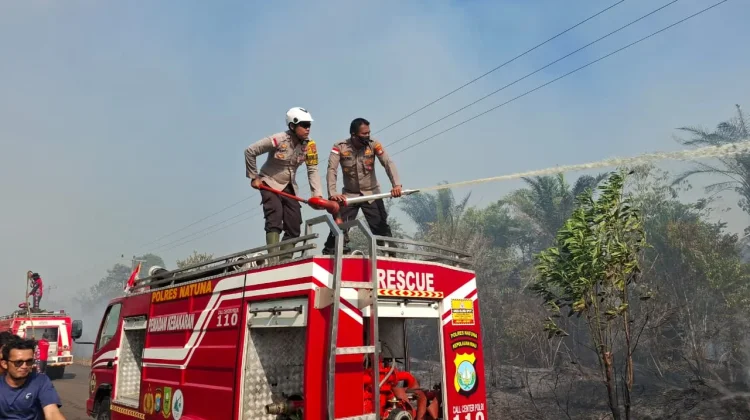 Kebakaran Lahan Kosong di Bunguran Batubi Berhasil Dipadamkan