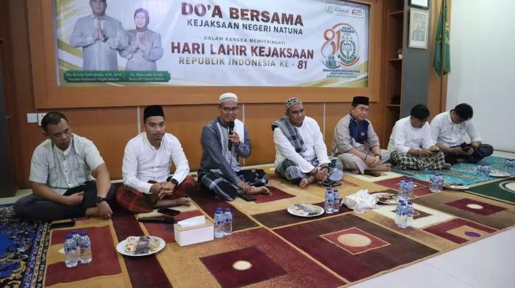 Kejari Natuna Gelar Tasyakuran dan Doa Bersama Memperingati Hari Lahir Kejaksaan